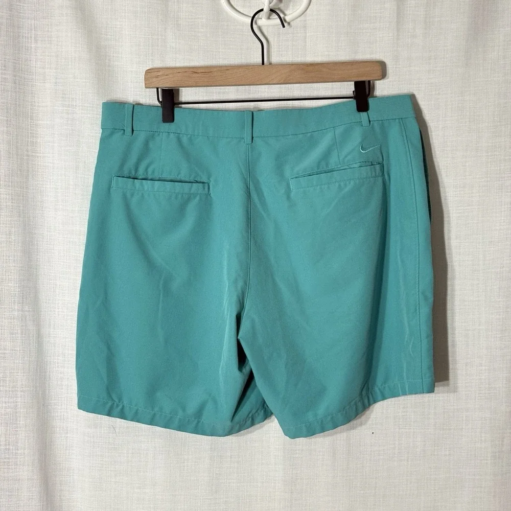 Nike Hybrid Chino Flex Performance Golf Shorts‎ Teal Dri-Fit Mens 36